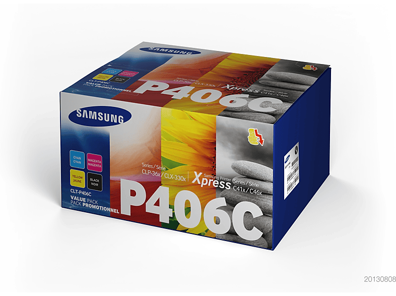 Thumbnail - SAMSUNG CLT-P406C Original Toner Schwarz/Cyan/Magenta/Gelb (CLT-P406C/ELS)