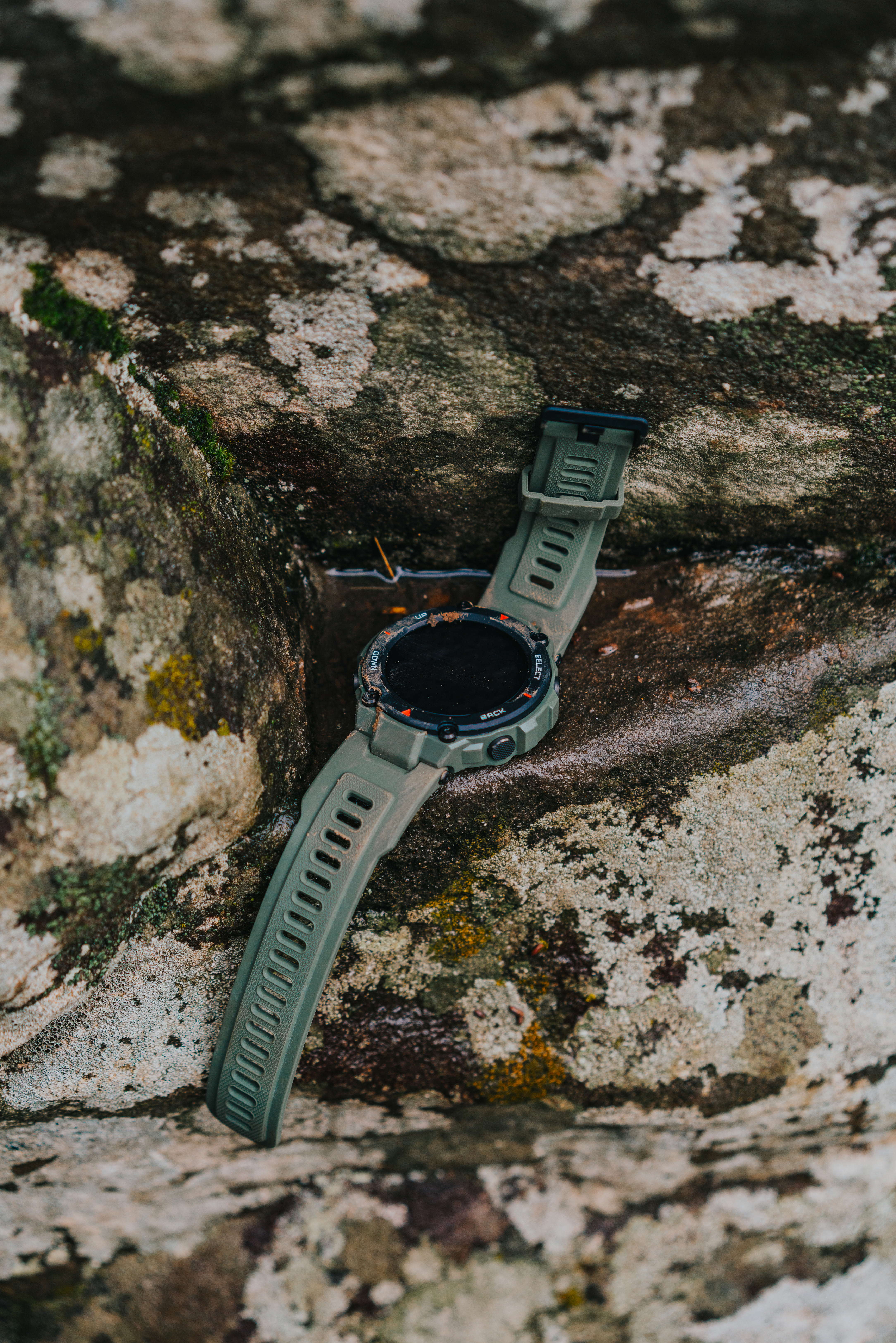 AMAZFIT T-Rex Smartwatch Polymer Silikon, 78 mm + 123 mm, Army Green