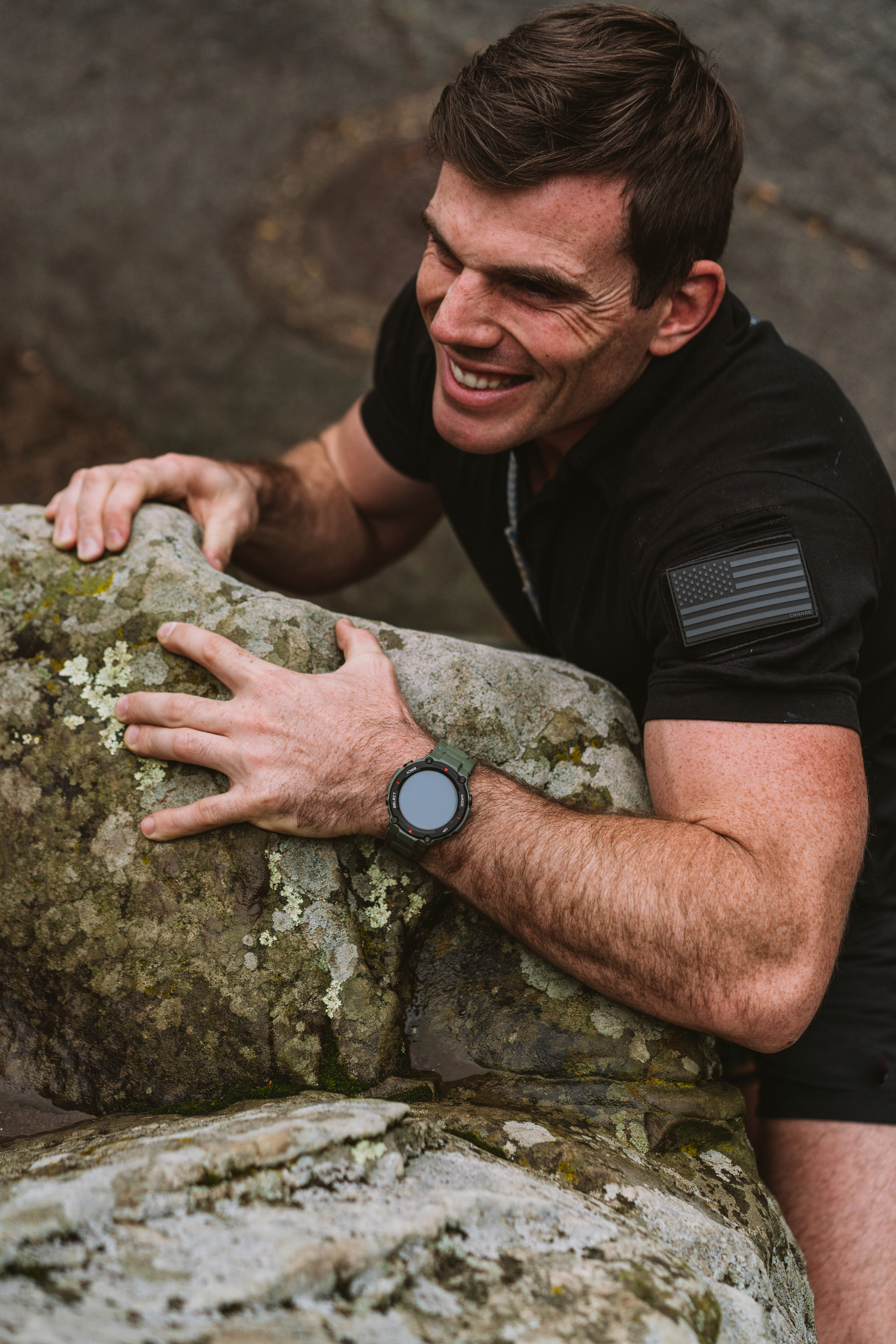 AMAZFIT T-Rex Smartwatch Polymer Silikon, 78 mm + 123 mm, Army Green