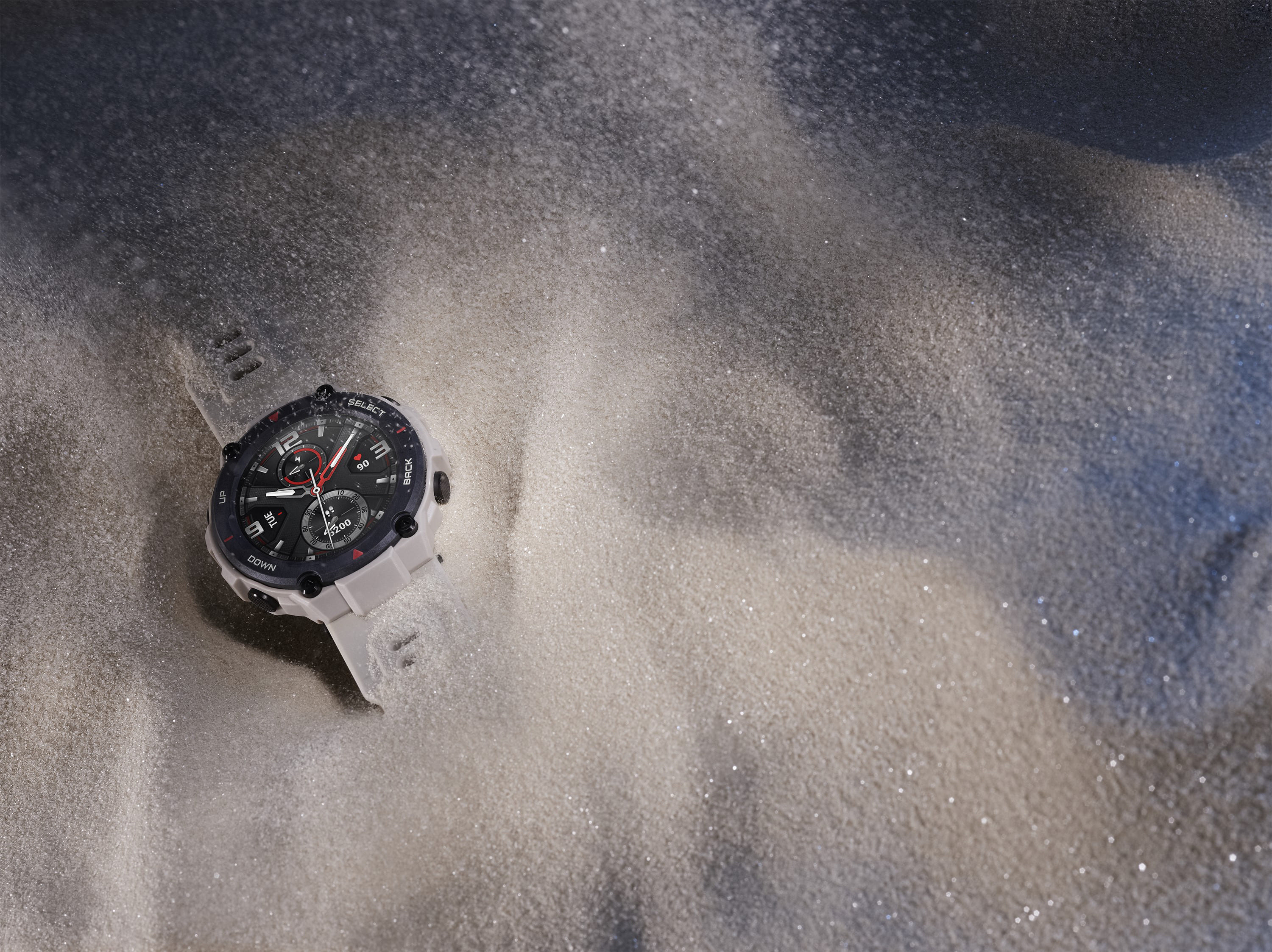 AMAZFIT T-Rex Smartwatch Polymer Silikon, 78 mm + 123 mm, Rex Khaki