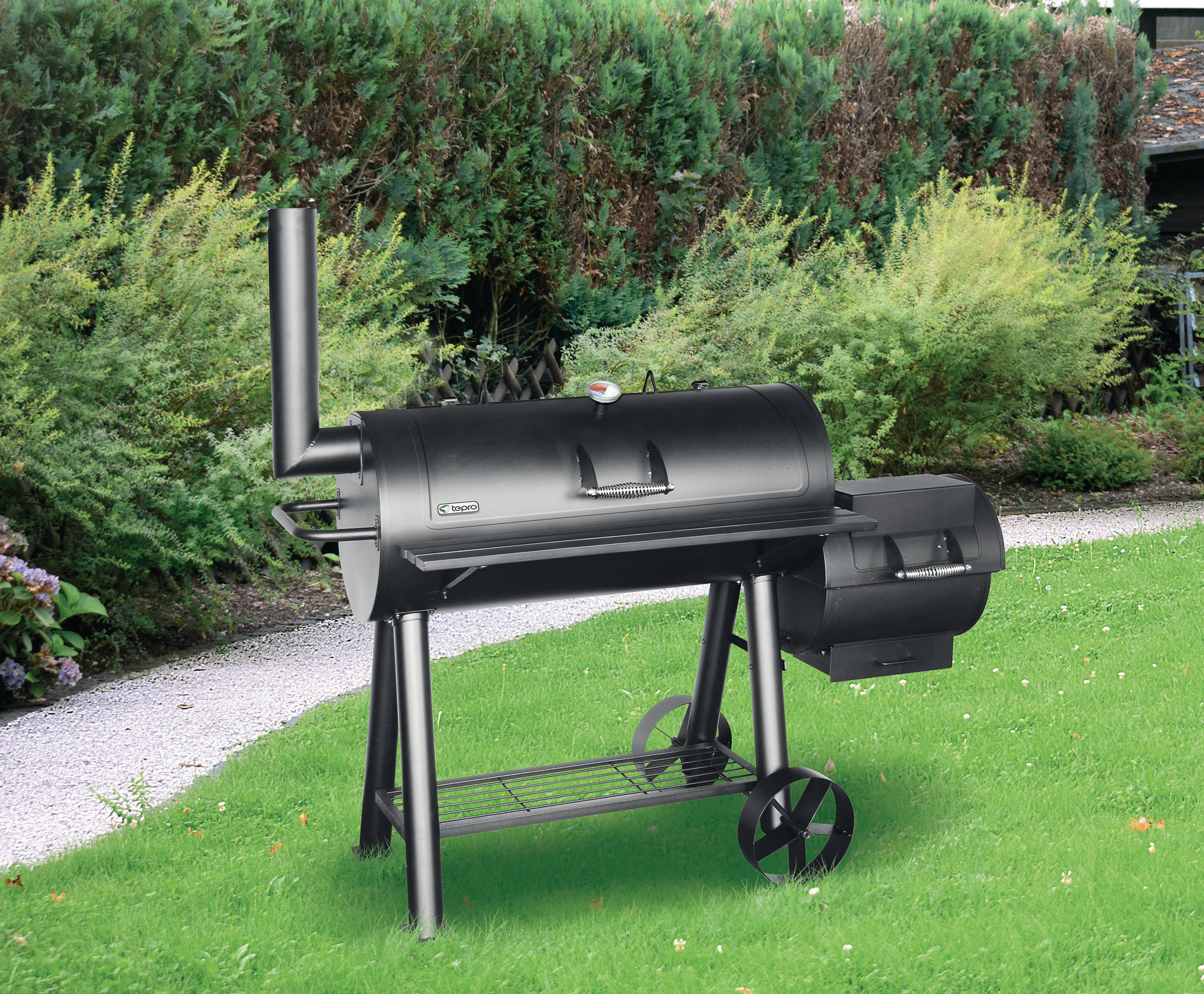TEPRO 1049 Milwaukee Kohlegrill, Schwarz 