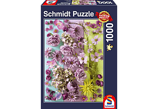 SCHMIDT SPIELE (UE) Violette Blüten Puzzle Mehrfarbig