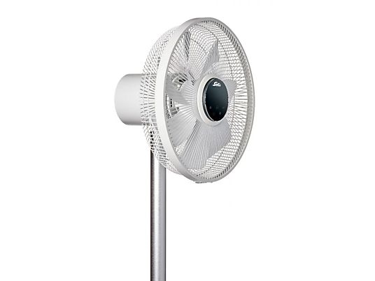 SOLIS 970.67 Silent Eco - Ventilatore in piedi (Bianco/Argento)