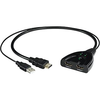 HAMA 00121776 - HDMI-Verteiler (Schwarz)