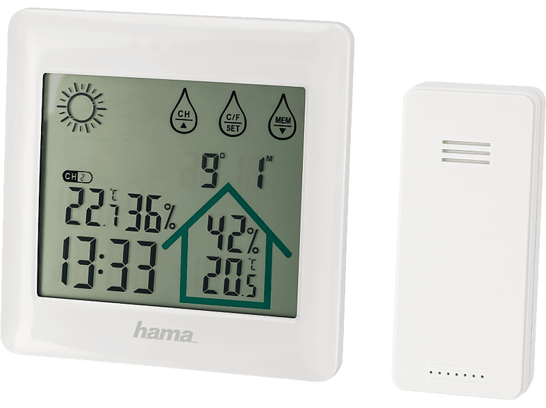 HAMA Action - Wetterstation (Weiss)