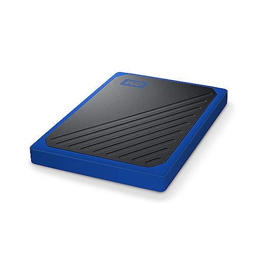 Disco duro externo - WD My Passport Go 1 TB, SSD, USB tipo A, SSD, Azul