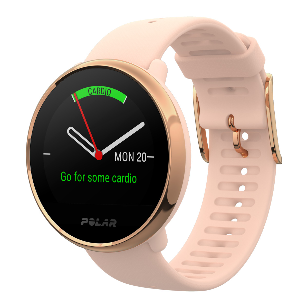 Reloj Gps Ignite polar smartwatch silicona rosa deportivo 1.2 tft 17 h autonomía notificaciones frecuencia 2 fitness registro pulsaciones muñeca entrenamientos seguimiento del sueño y la recuperación controles