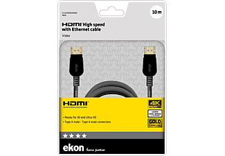 EKON HDMI-kabel 10m guldpläterad