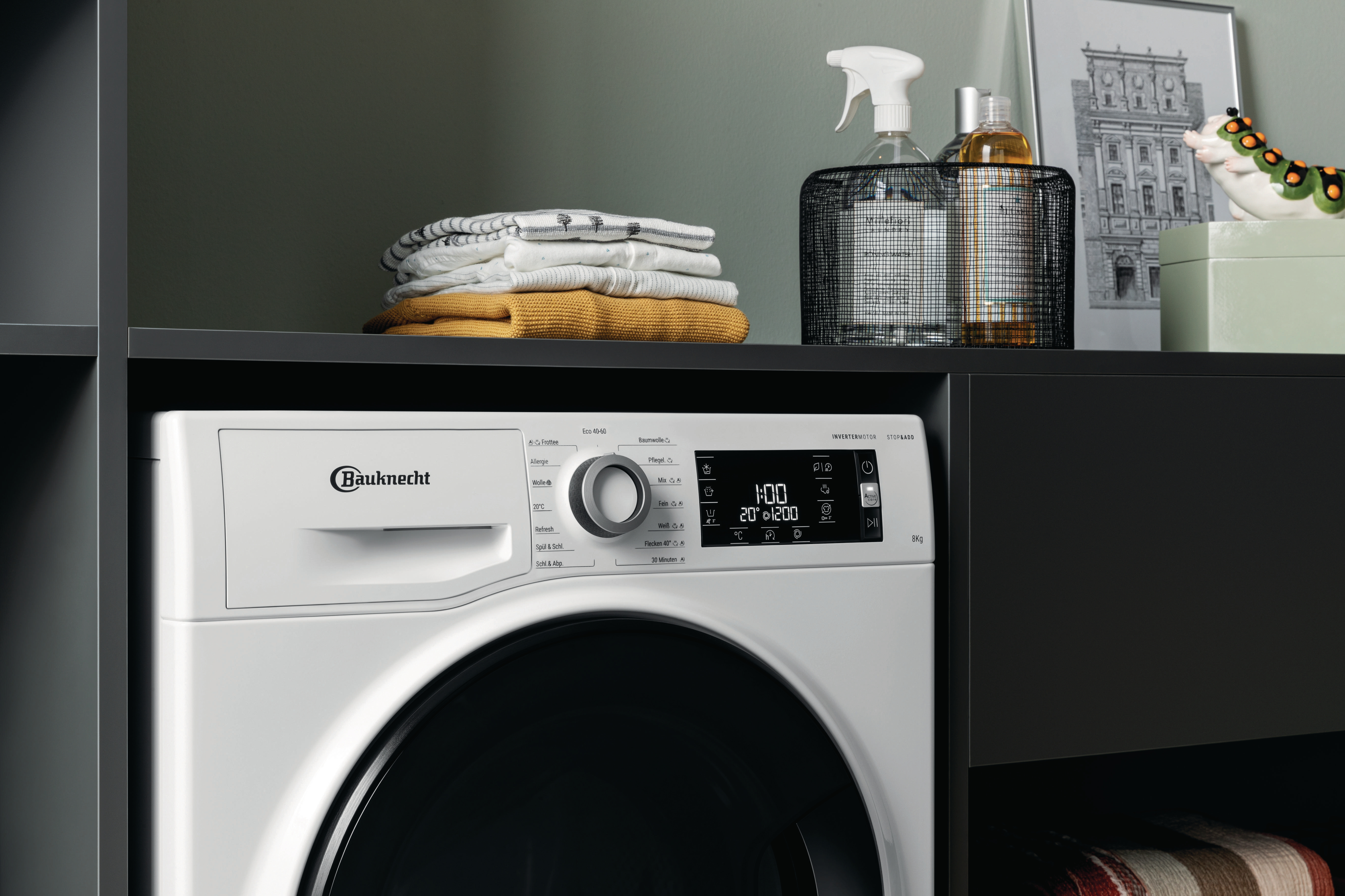 BAUKNECHT WM ELITE 823 PS Waschmaschine (8 kg, 1351 U/Min., B)