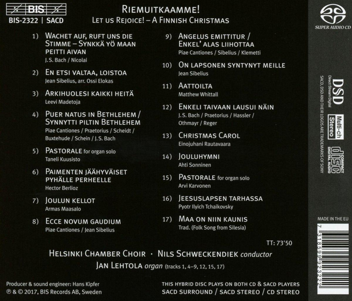 CD-Cover. Text auf Finnisch, Musik von J.S. Bach.