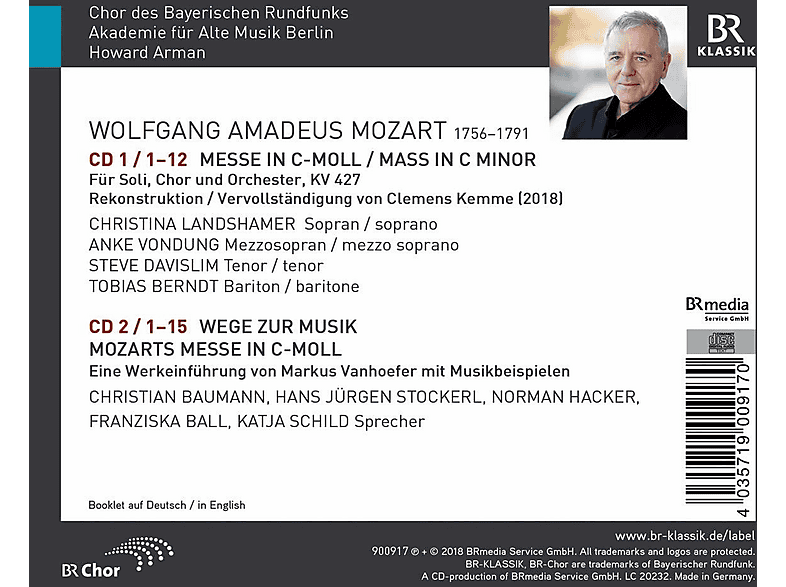 Thumbnail - Anke Vondung, Chor Des Bayerischen Rundfunks, Akademie Für Alte Musik Berlin, Landshamer Christina, Davislim Steve - Mes...