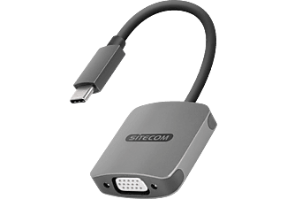 SITECOM CN-374 USB Adapter, USB zu VGA Adapter, Silber