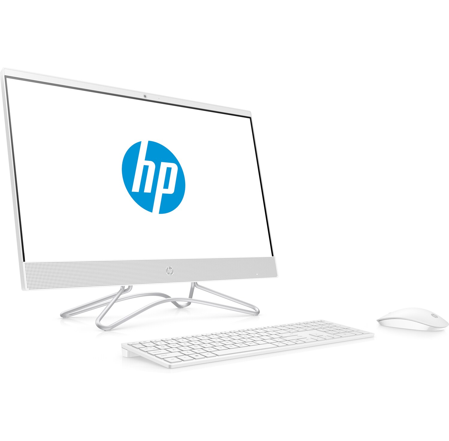 All in One - HP 24-f0095ns, 23.8" FHD, Intel® Celeron® J4005, 8 GB RAM, 256 GB SSD, FreeDOS, Blanco