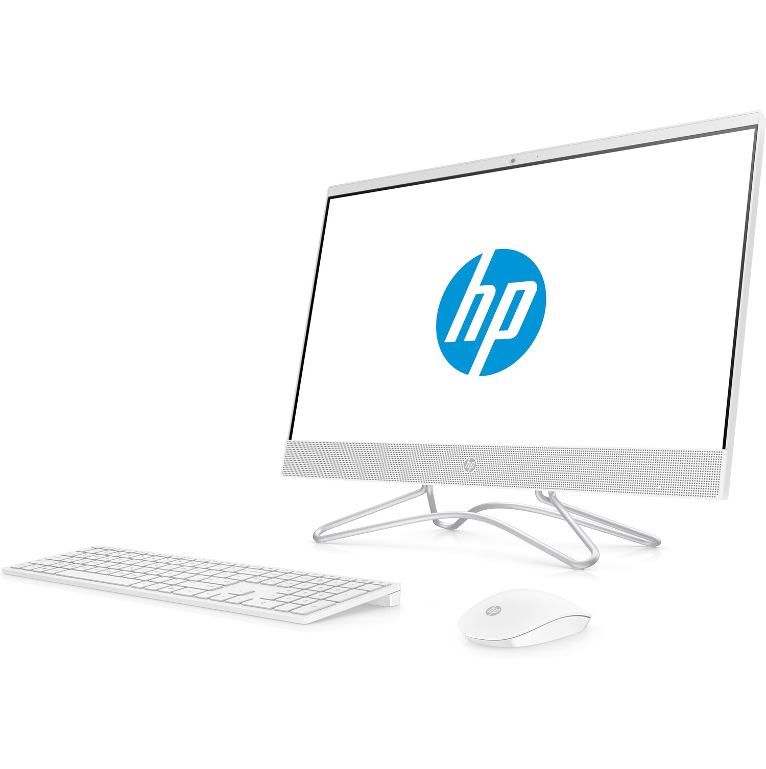 All in One - HP 24-f0095ns, 23.8" FHD, Intel® Celeron® J4005, 8 GB RAM, 256 GB SSD, FreeDOS, Blanco