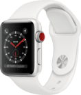 Watch Series 3 GPS + Cellular Silber, 38 mm Aluminiumgehäuse mit Sportarmband Weiß