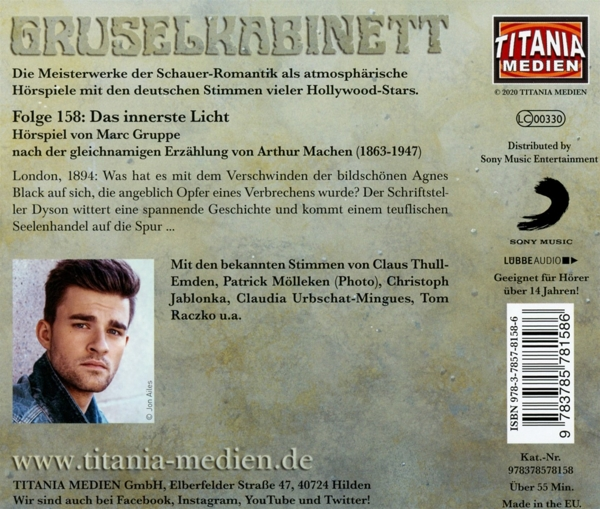 Gruselkabinett - Gruselkabinett (158): Das innerste Licht  - (CD)