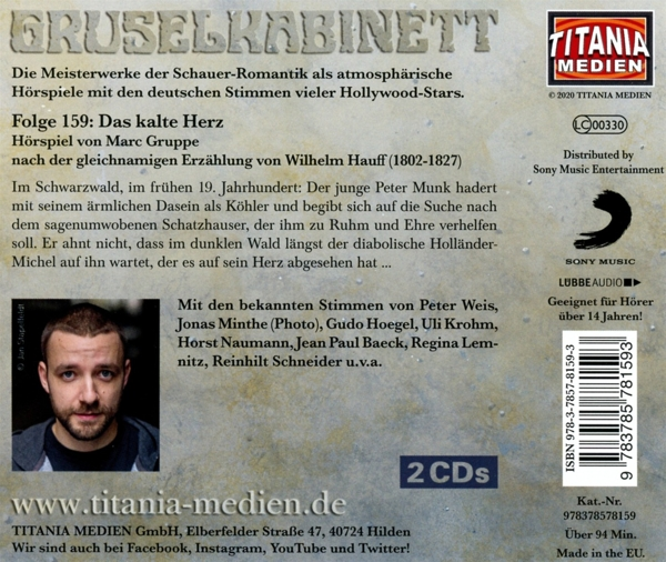 Gruselkabinett - Gruselkabinett (159): Das kalte Herz  - (CD)
