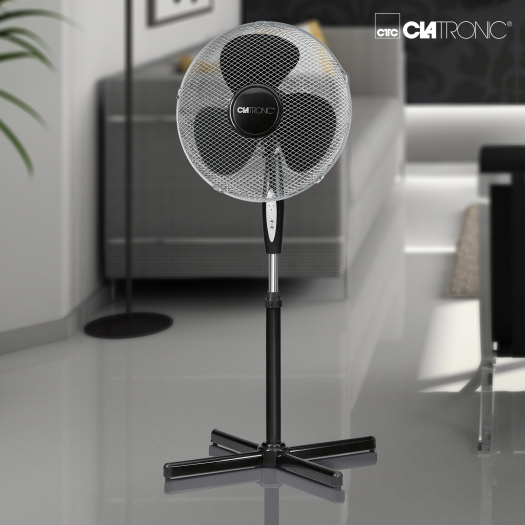 CLATRONIC VL 3741 S Standventilator Schwarz (45 Watt)