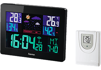 HAMA Color EWS-1400 - Wetterstation (Schwarz)