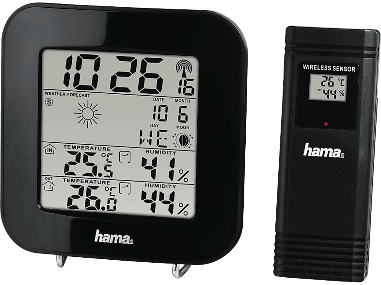 HAMA EWS-200 - Wetterstation (Schwarz)