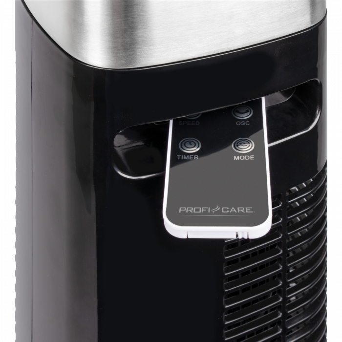 PROFI CARE PC-TVL 3068 Turmventilator Edelstahl/Schwarz (50 Watt)