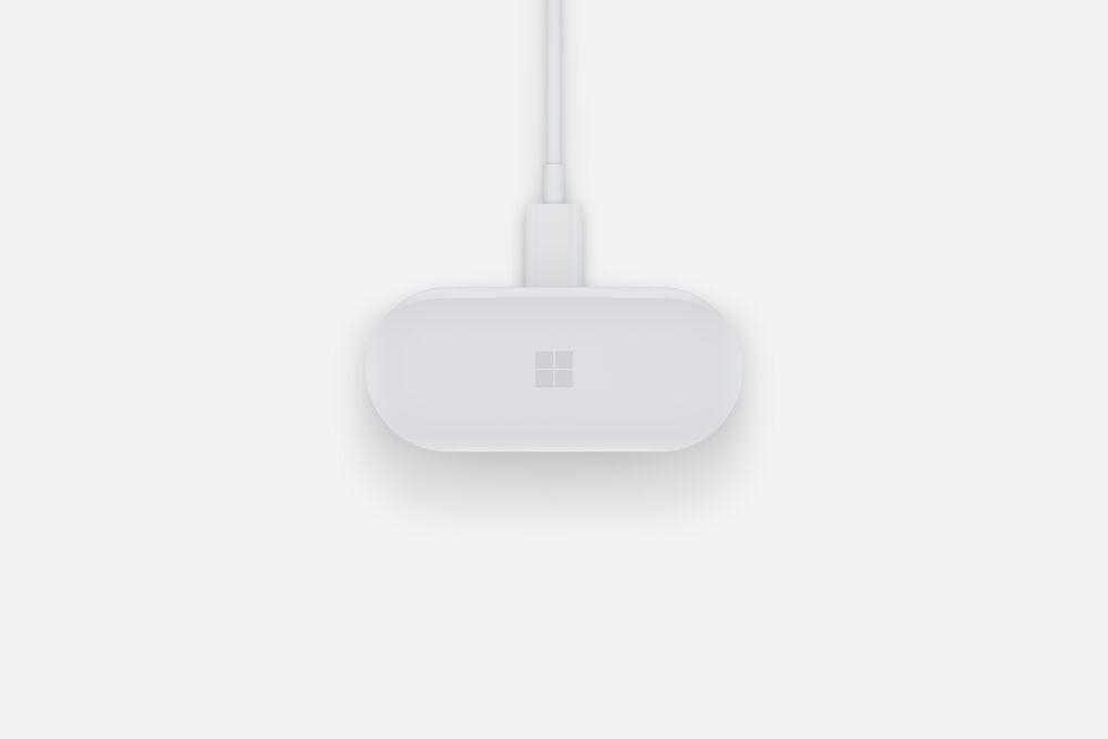 MICROSOFT Surface Earbuds, In-ear Kopfhörer Bluetooth Gletscher