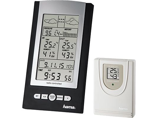 HAMA EWS-800 - Wetterstation (Schwarz/Silber)