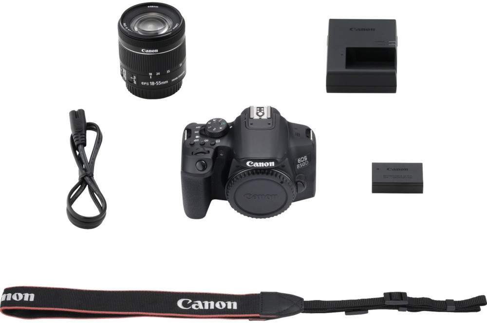 CANON Appareil photo reflex EOS 850D + 18-55 mm (3825C002AA)