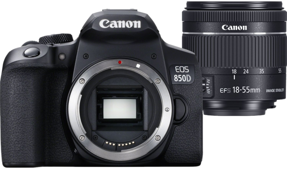 CANON Appareil photo reflex EOS 850D + 18-55 mm (3825C002AA)