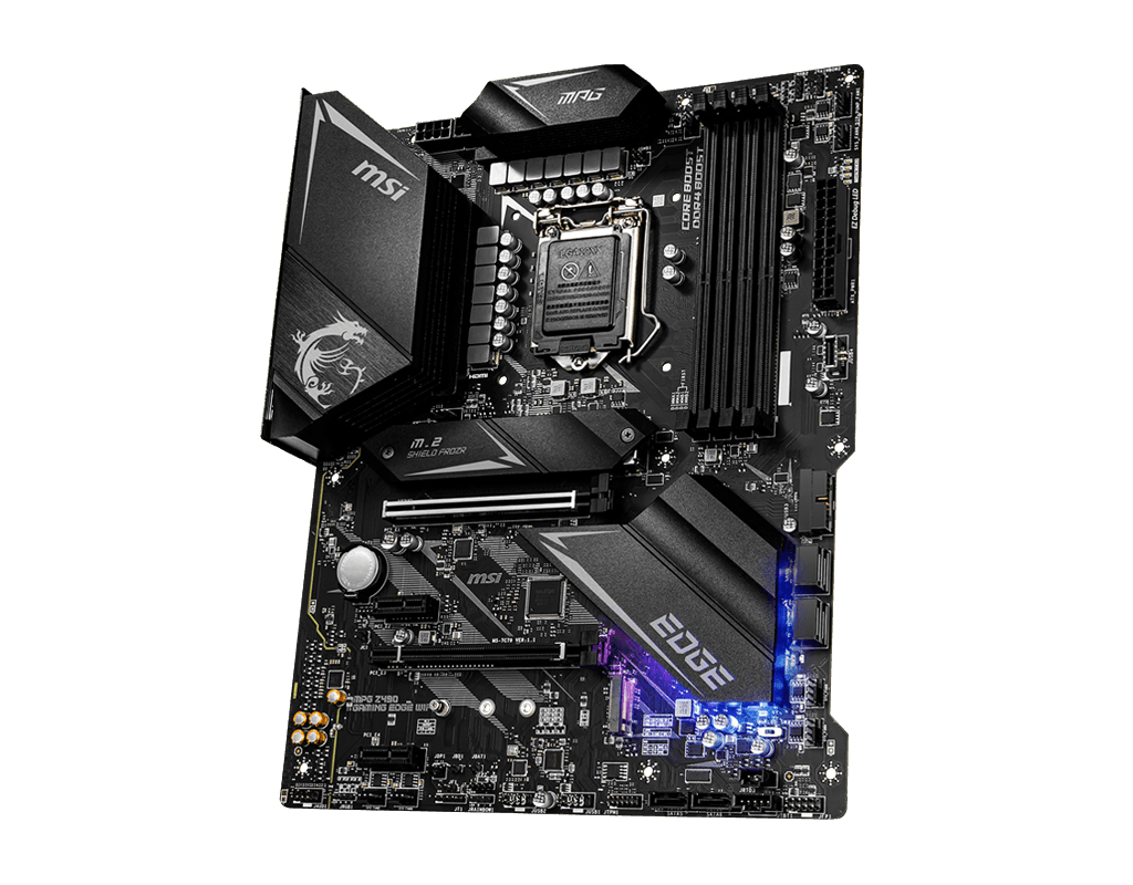 MSI MPG Z490 GAMING EDGE WIFI Mainboard Schwarz