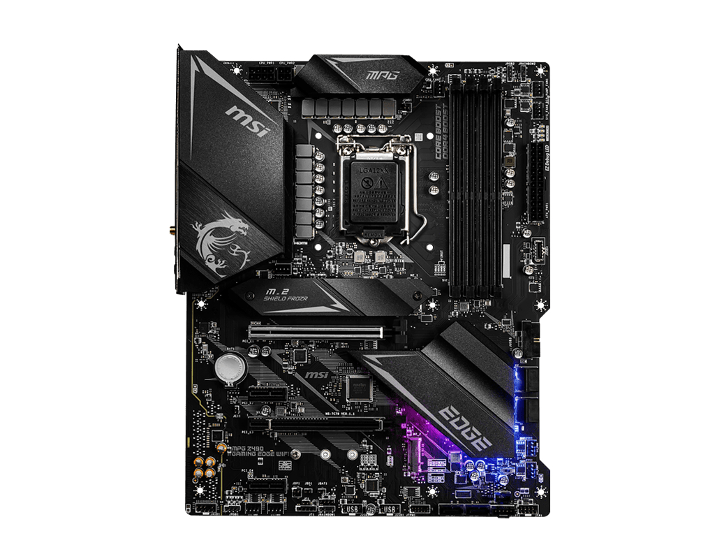 MSI MPG Z490 GAMING EDGE WIFI Mainboard Schwarz