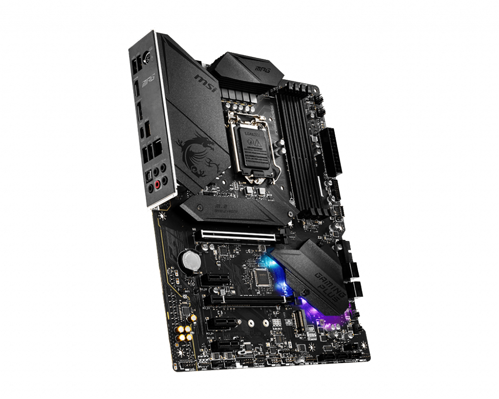 MSI Z490 GAMING PLUS Mainboard Schwarz