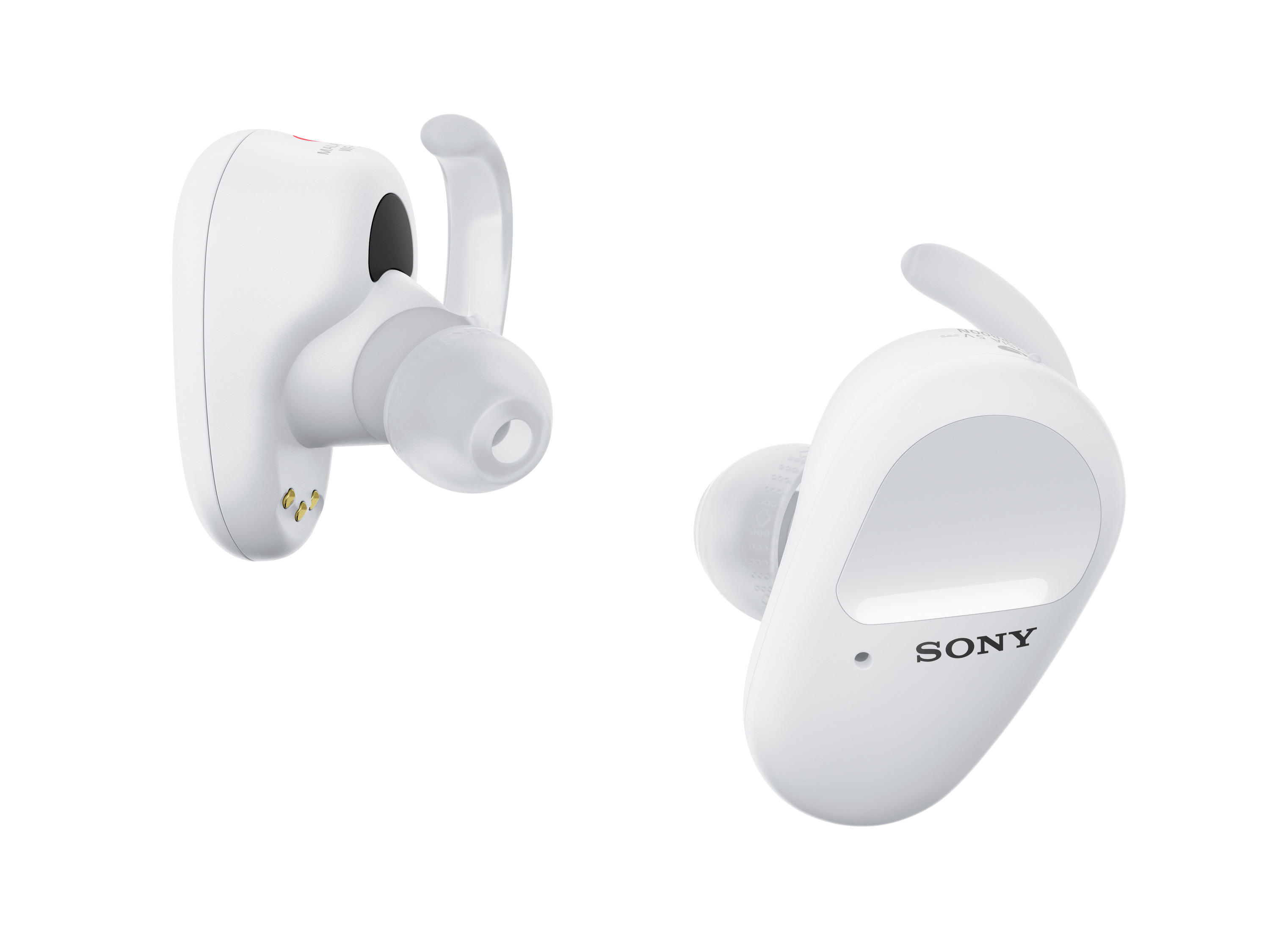 SONY WF-SP800N, Earbuds, Ladeetui, In-ear Kopfhörer Bluetooth Weiß