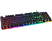 DELTACO GAMING RGB-tangentbord, 105 tangenter, nordisk layout, membranbrytare, orange LED belysning, USB, svart/RGB
