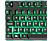 DELTACO GAMING RGB-tangentbord, 105 tangenter, nordisk layout, membranbrytare, orange LED belysning, USB, svart/RGB