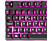 DELTACO GAMING RGB-tangentbord, 105 tangenter, nordisk layout, membranbrytare, orange LED belysning, USB, svart/RGB