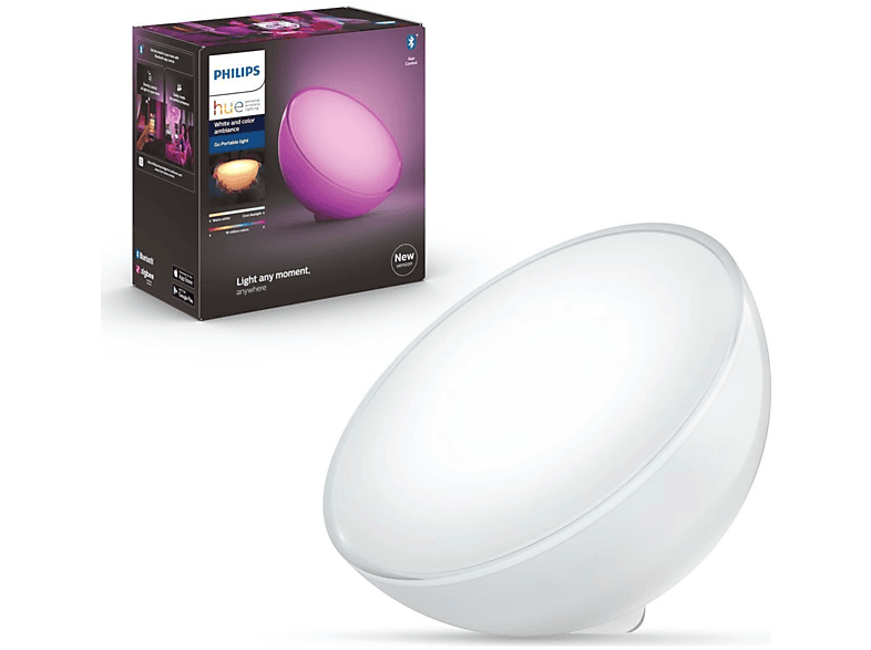 PHILIPS 915005821901 Hue GO v2 Bluetooth Özellikli Taşınabilir LED Lamba Beyaz_0