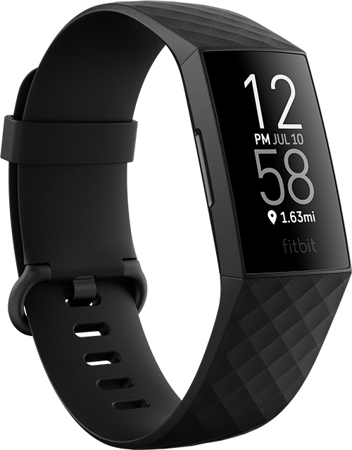 FITBIT Charge 4 aktivitásmérő fekete/fekete (FB417BKBK)