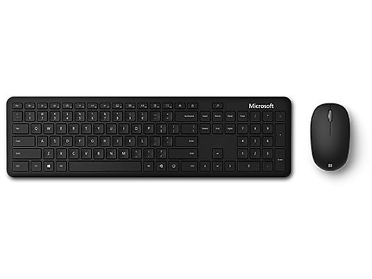 Pack Teclado + Ratón - Microsoft QHG-00024, Inalámbrico, Bluetooth®, Negro