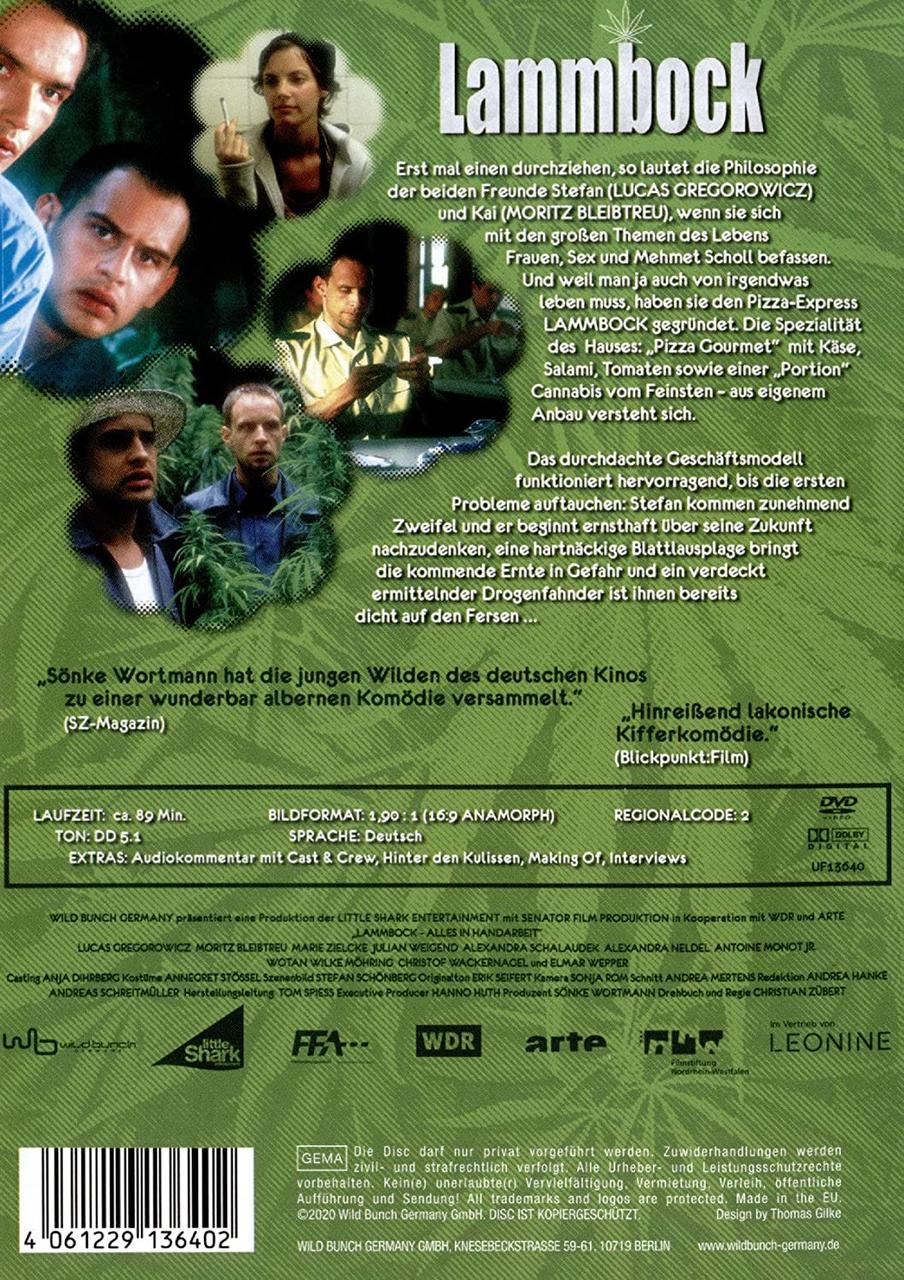 DVD-Hülle mit Filminformationen und Bildern. Text auf Deutsch. Buntes Design.