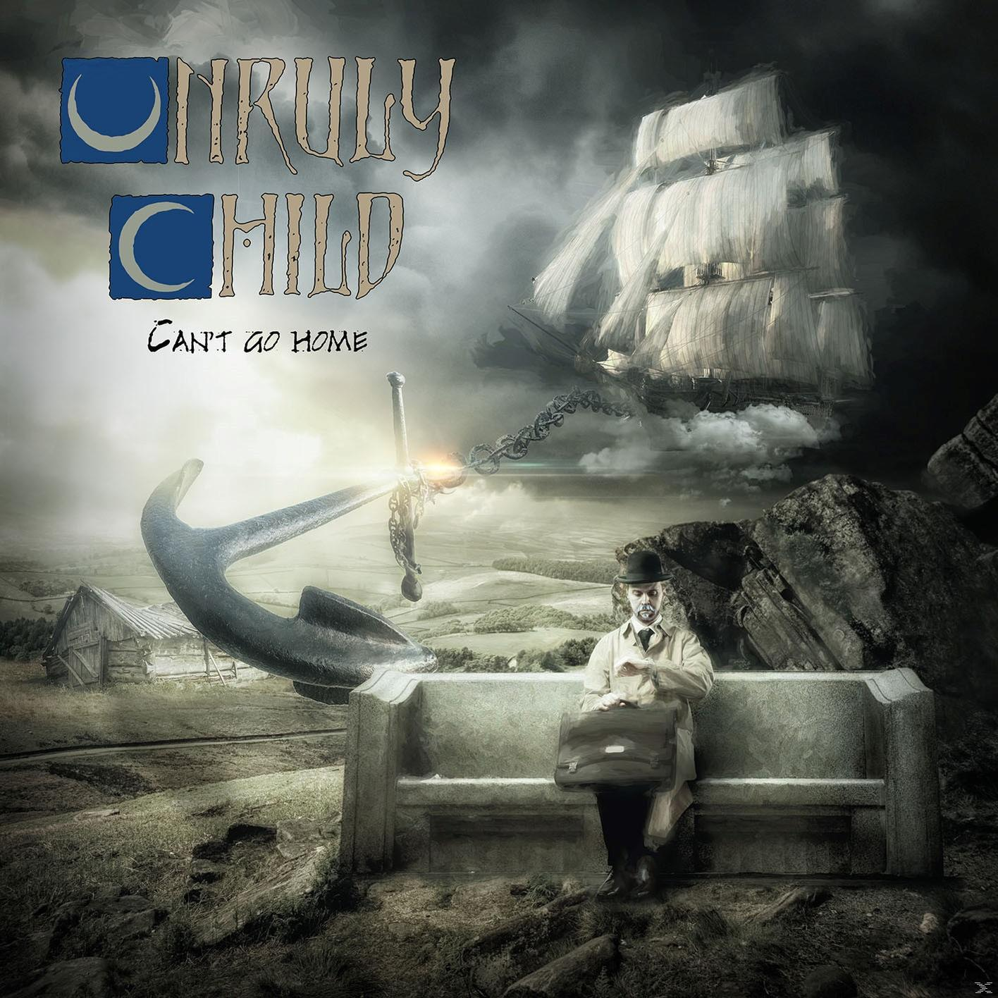 Albumhoes met een man op een bankje, een anker, een schip en de woorden 'Can't Go Home'.