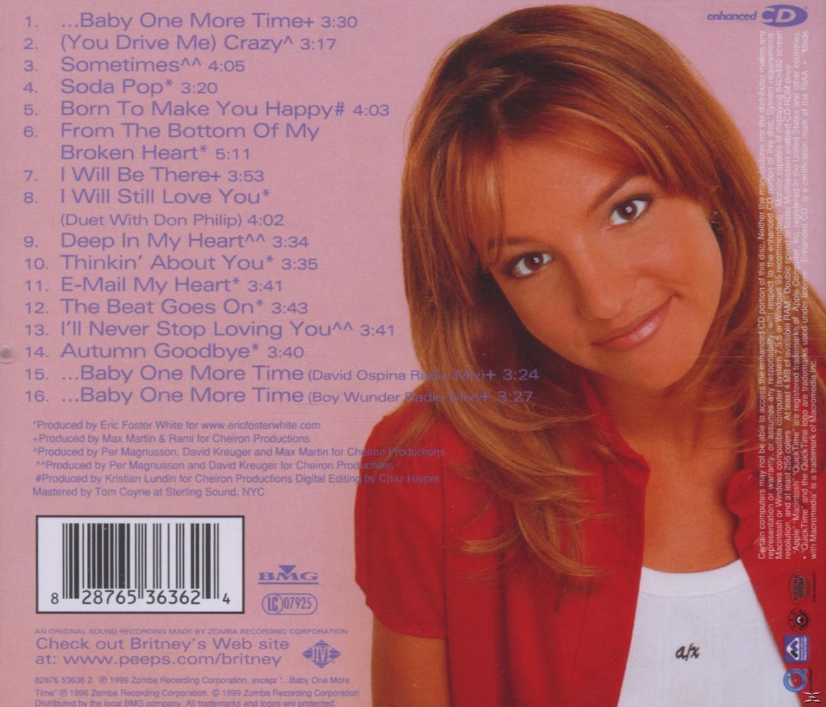 A CD borítón Britney Spears látható. A számlista a 'Baby One More Time'-ot tartalmazza.