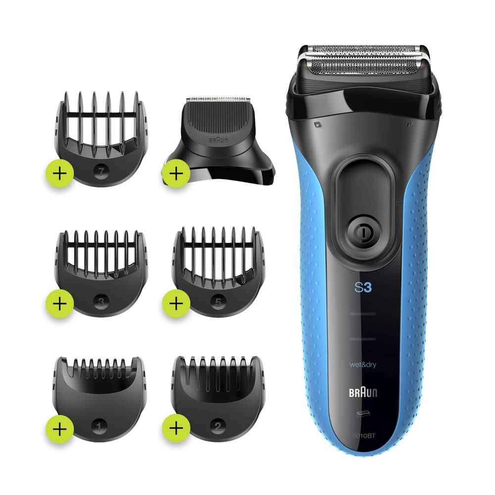 Afeitadora Braun 3010bt shave style series 3 maquinilla wet dry para hombre bt3010 recargable serie3