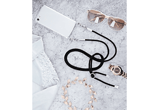HAMA Cross-Body-Cover, Backcover, Apple, iPhone 7, iPhone 8, Transparent/Schwarz
