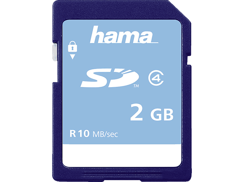 HAMA Class 4, SD Speicherkarte, 2 GB, 10 MB/s