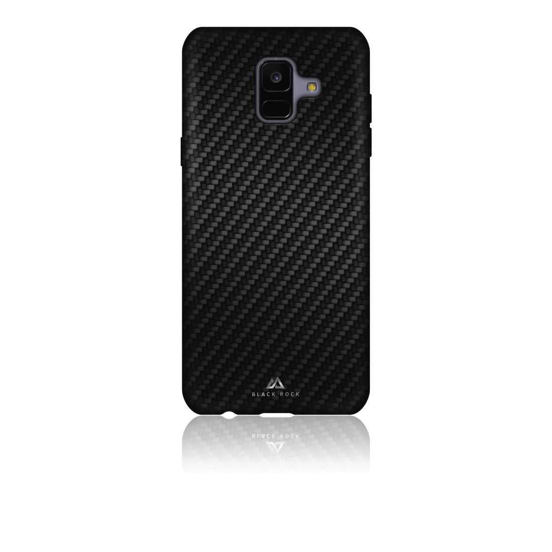 A6 Schwarz (2018), Galaxy BLACK Backcover, Flex-Carbon, ROCK Samsung,