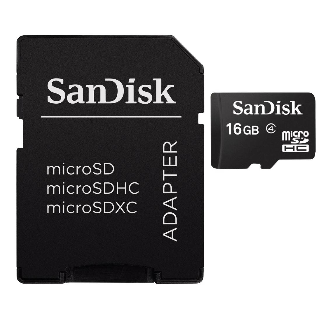 SANDISK 00114757 inkl. SD-Adapter, Micro-SDHC Speicherkarte, 16 GB