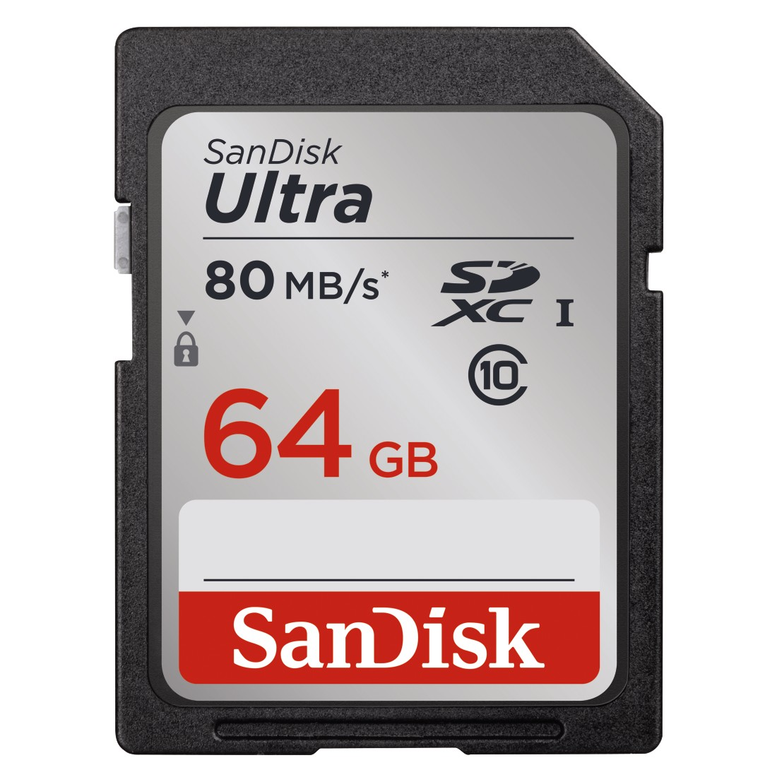 SANDISK Ultra, SDXC Speicherkarte, 64 GB, 80 MB/s