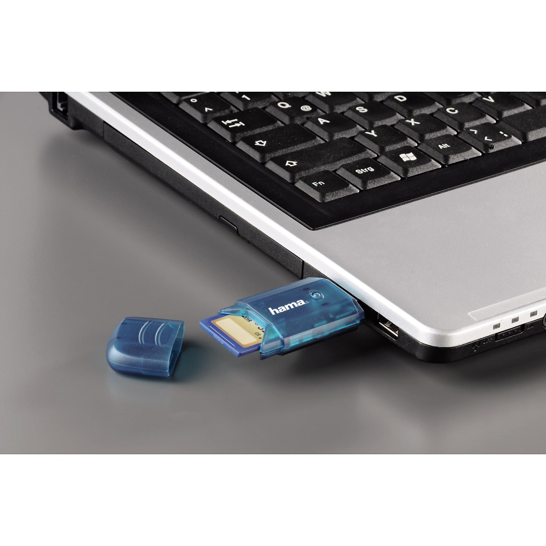 HAMA USB-2.0, Kartenleser, Blau