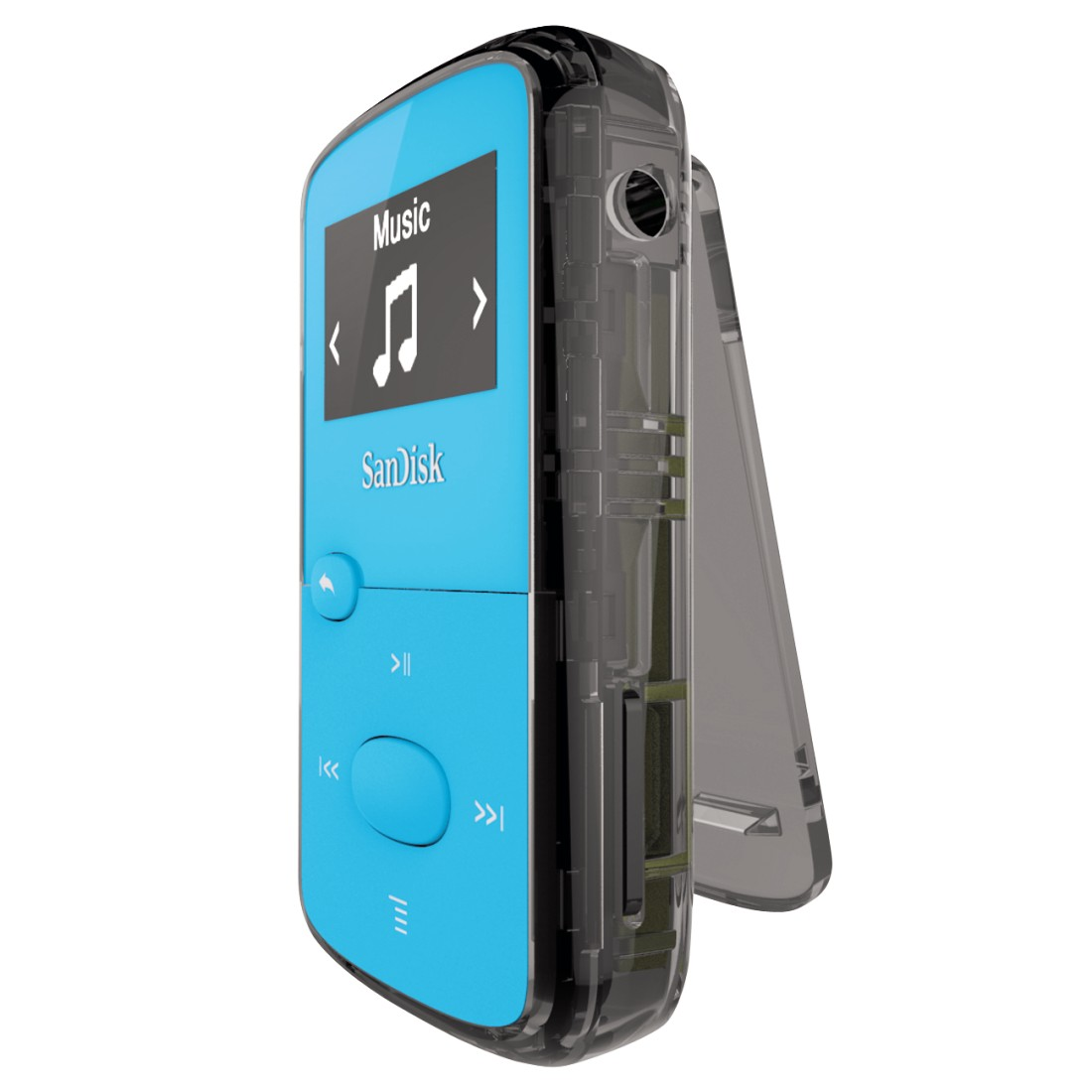 SANDISK Clip Jam Mp3-Player (8 GB, Blau)